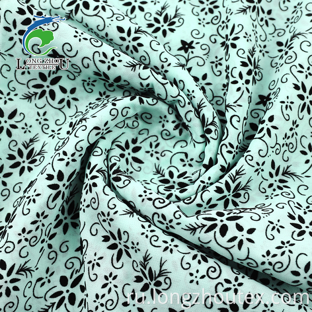 100D Flocked Chiffon Fabric